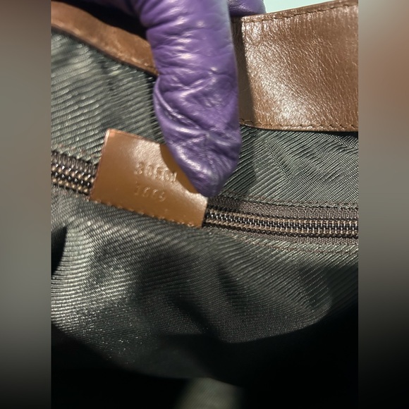 GUCCI Tote Large in Brown Canvas and Leather Materials! Authentic pre-owned - Picture 16 of 16